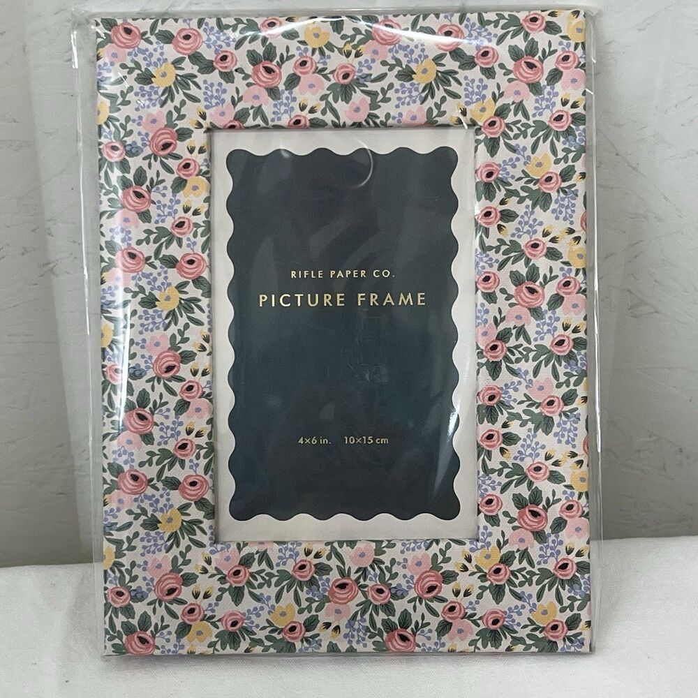 Rifle Paper Co Floral 9x6 Inch Picture Frame Solid White Matte NEW